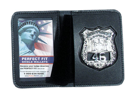 Perfect Fit Duty Leather Book Style ID & Badge Case